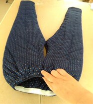 Elderly men and women bedridden open file handmade cotton pants cotton thickened warm deep crotch high waist convenient and soft custom