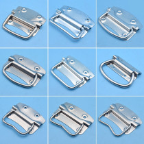 Suitcase Aluminum Box Industrial Handle Box Handle thickened Ming-fit hardware handle 304 Tin stainless steel iron case old fashioned