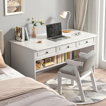 Long 60 80 100cm computer desk small apartment with drawer table bedroom girl boy bedside narrow table