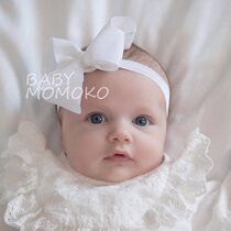 Baby hair band Korean handmade webbing big bow Cute princess 0-3 year old baby girl headdress Childrens hair accessories