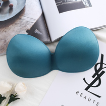 Small chest without rim mat Bra lining One-piece beauty back yoga sponge Chest pad thickened inner pad Insert one-piece