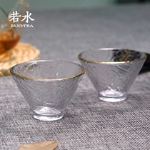 Ruoshui Japanese thick heat-resistant glass small teacup Cup Tea Cup Cup Cup kung fu tea set accessories