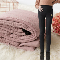 Pregnant women leggings Autumn and winter velvet thickened outside wear cotton pants Northeast extra thick warm pants Childrens pants winter belly support