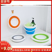 Brush car wash car storage bucket equipment round camping portable fishing hand wash bucket washbasin painting bucket car