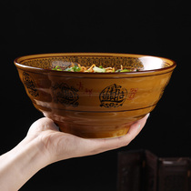 Featured large commercial porcelain tableware ceramic lamb soup bowl special beef noodle bowl Japanese hat hat ramen bowl