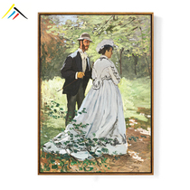 Marriage Scene Monet wedding room decoration painting framed hotel bedroom oil painting restaurant electric meter box finished hanging painting