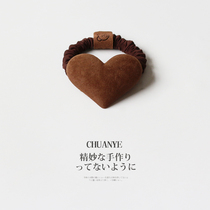 Sichuan wild flocking Love head rope female autumn winter Japanese and Korean temperament hair rope net red 2021 New tie hair Hairband