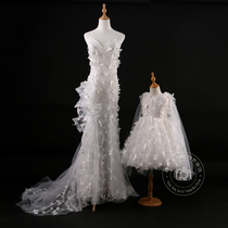 Pro-Costume Photography Clothing Mother Woman Dress White Yarn Mother Female Photographic Clothing Mother Woman Dress With Meritocracy Mother Woman Dress