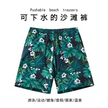 Swimming trunks for men quick-drying can go to the water and surf five-plus size for the beach holiday cute saunchy shark beach pants