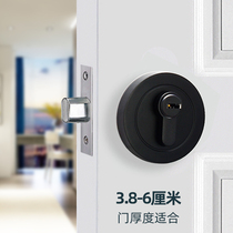 Baturi invisible door lock with key indoor lock lock bedroom door lock household universal anti-theft round lock