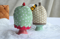 Export original D egg thermos cover pot cap egg cap cat hen cock cock bee cute rabbit teacup