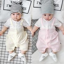 Full Moon Baby Clothes Princess Clothes Princess Women Super Cute 100 Days Foreign Air Women Bao One-piece Clothes Summer Summer Baby Thin Summer Clothes