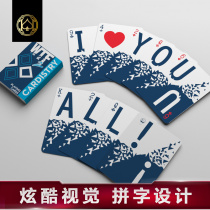 Huiqi imported collection flower cut Bicycle Playing card WTF fancy spelling creative card Devo XCM