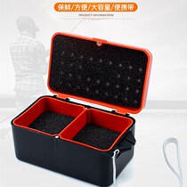 Red worm box sand silkworm accessories live bait earthworm box multifunctional moisturizing breathable anti-running insect fish gear supplies fishing gear