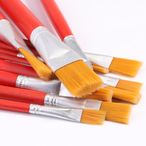 Red Rod Nylon Oil Paintbrush Propylene Water Colored Water Chalk Platoon Pen Industrial Paint Glue Row Brush Student Painting Suit
