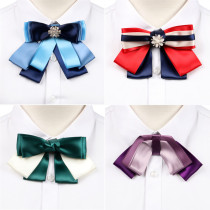 Korean bank stewardess restaurant hotel work students hipster academic style bow tie tie tie flower scarf