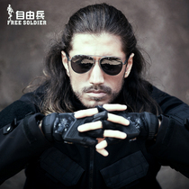 free soldier hell storm anti-glare male polarizing glasses locomotive goggles driving pilot sun glasses sunglasses