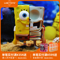 MIGHTY JAXX SpongeBob Blind Box Hand 1 Generation Semi-Unraved Anime Girls Toy Tendering LAMTOYS