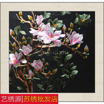 Su embroidery silk boutique embroidery embroidery home decoration painting embroidery living room painting orchid bedroom Moonlight orchid