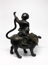 Fun Collection] The Edo Era Houstown Fine Arts The Sword Volt Tiger Rohan Large Bronze-placed materia room swing piece