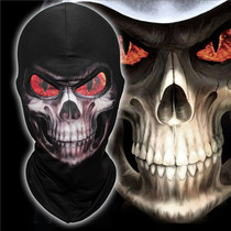 Digital printed dead Skull skull mask headgear Halloween horror Skull skull head cosplay