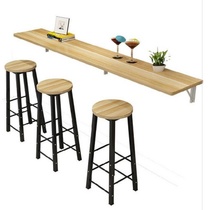 Wall Wall folding table narrow table long strip simple folding fixed shop hanging wall office bedroom dining room