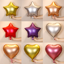 18 inch matte love five-pointed star aluminum film balloon wedding celebration proposal room birthday decoration party party decorations
