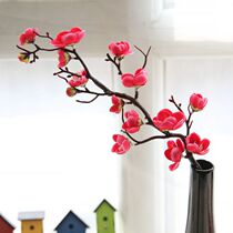 Single simulation plum blossom branches Plum fake flowers Chinese Xixi living room floor flower arrangement wedding decoration ornaments