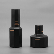 New Chinese Creative Ceramic Minima Black Vase White Florator Two Pieces Home Living Room Flower Inserts Soft Decorations