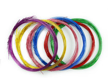 No. 22 color handmade DIY gold onion soft iron wire mesh flower Button Flower material covered with plastic wire