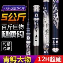 Water play black shark big thing Green sturgeon giant rod Carbon long section ultra-light ultra-hard hand rod violent 19 pit platform fishing rod