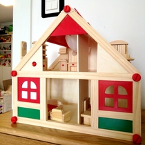 Childrens house Doll house toys Wooden house Villa furniture set Children baby 3-6 years old 7 birthday gifts