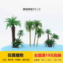 19 yuan hot sale micro landscape decoration simulation green plant landscape diy material coconut tree fake flower palm props