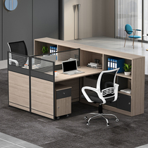 Office Side Cabinet Financial Table And Chairs Combined Double Cassette Staff Clerk Brief Screen Partition Computer Desk
