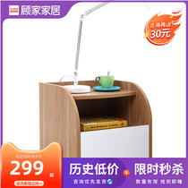  Limited edition Gujia home fashion wood simple storage Bedside table side cabinet Bedroom furniture 1681