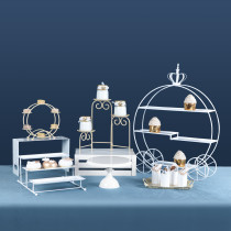 Eurobabys Birthday White Sweet Pint Stand Show Children Birthday Cake Swing Pieces Arranged to decorate refreshments trays