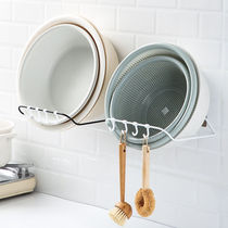 Face basin holder wall-mounted toilet bathroom basin storage toilet toilet toilet non-perforated wash basin shelf