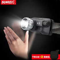 Hills fishing headlight stepless dimming sensor adjustable Coke waterproof charging fish night fishing Road Asian headlight