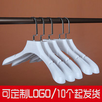 Clothing store hangers white plastic wardrobe non-slip coat rack Clothing store home special simple hanger clothing support