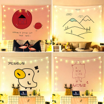 Background cloth ins Wind hanging cloth simple dormitory Japanese Net red cute live broadcast room decoration wall tapestry