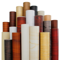 Thickened imitation wood grain sticker Self-adhesive extra thick cabinet waterproof moisture-proof desktop cabinet wardrobe Old furniture renovation wallpaper