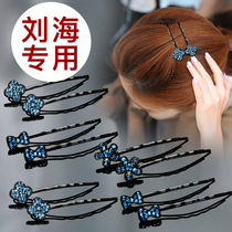 Hairpin headdress side clip female net red summer broken hair small clip on the back of the head Word clip bangs forehead top clip hair card