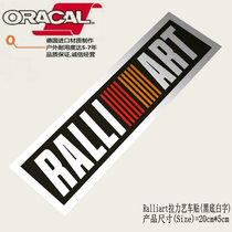 Ralliart Mitsubishi Rally Art Car Sticker Appliacishi mitsubishi EVO changed loading sticker caravan lakflower