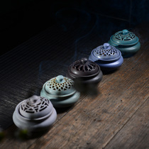 Ceramic sandalwood stove crafts ornaments reverse flow incense burner creative home accessories room incense line mosquito incense stove