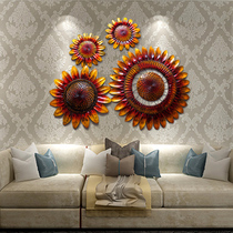 Creative home decoration living room sunflower wall hanging pendant Wall Wall Wall Wall decoration bar retro three-dimensional wall decoration