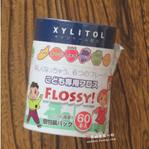 Japanese Flossy children special floss stick 6 types of fruit taste independent packaging 60 floss 