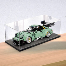 Acrylic dust box for Lego bricks Porsche 911RWB wide body sports car display model toy transparent
