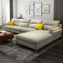 Royal Concubine Fabric Sofa Modern Simple Removable Washable Size Apartment Nordic Combination Living Room Tech Fabric Brand