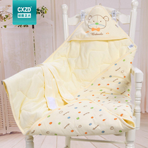 Newborn baby hustling spring and autumn cotton baby bag blanket spring and summer cotton towel swaddling supplies