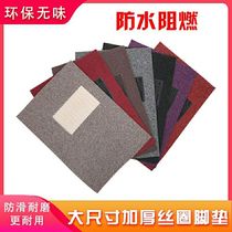 Car silk ring foot pad Universal easy to clean can freely cut wear-resistant Main and co-pilot single carpet floor mat foot pad